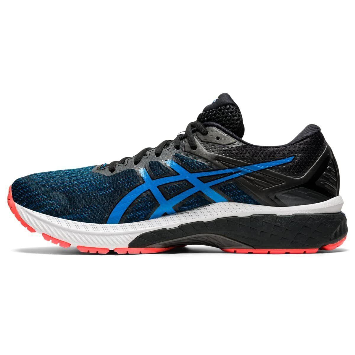 Asics Men`s Stroke Running Shoe Black White 9.5 Sz_9.5_White/Orange