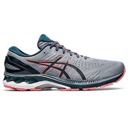 Asics Men`s Gel-kayano 27 Wide 2E Running Shoes Sheet Rock/magnetic Blue - 101