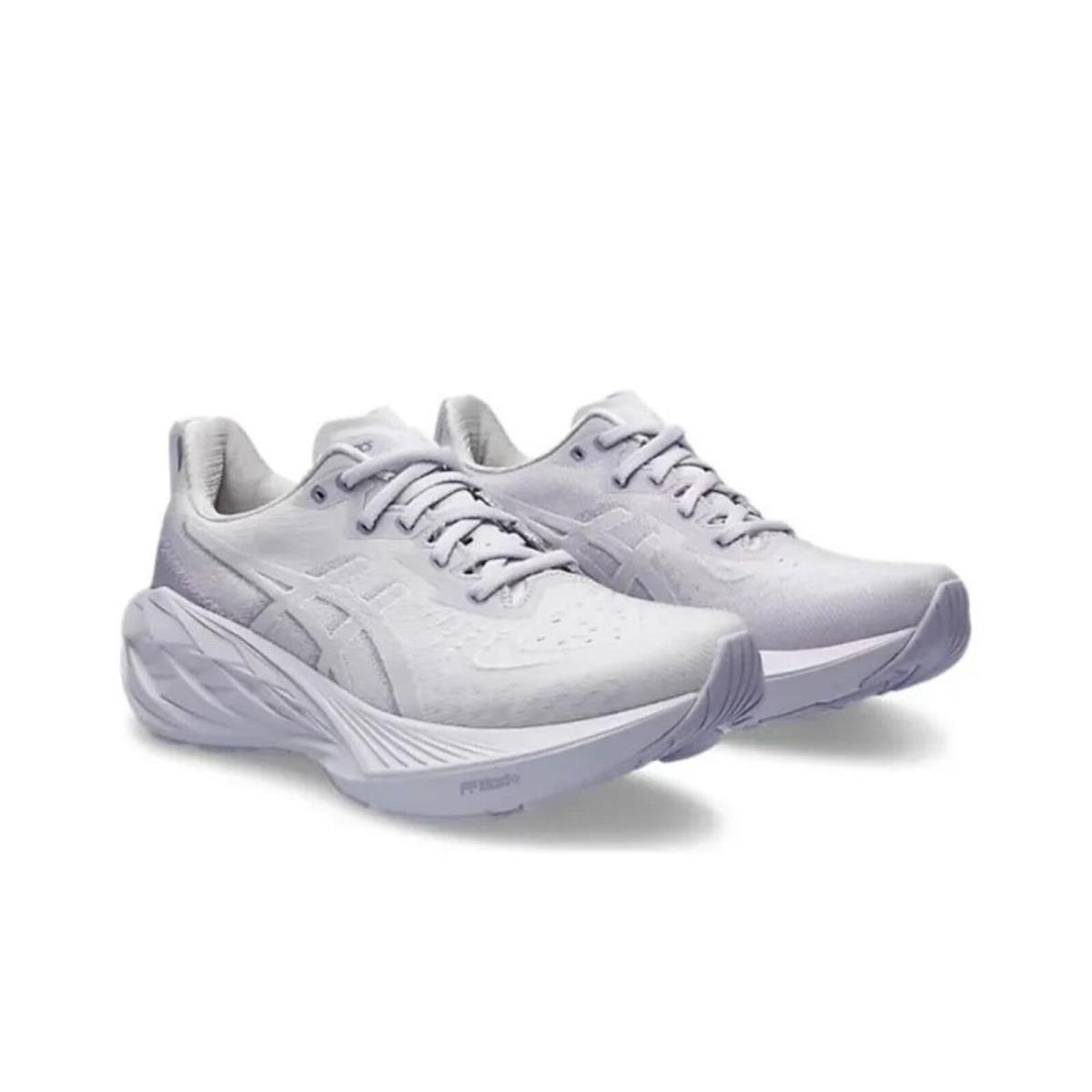 Asics Novablast 4 Shoes in Lilac Hint Faded Ash Rock