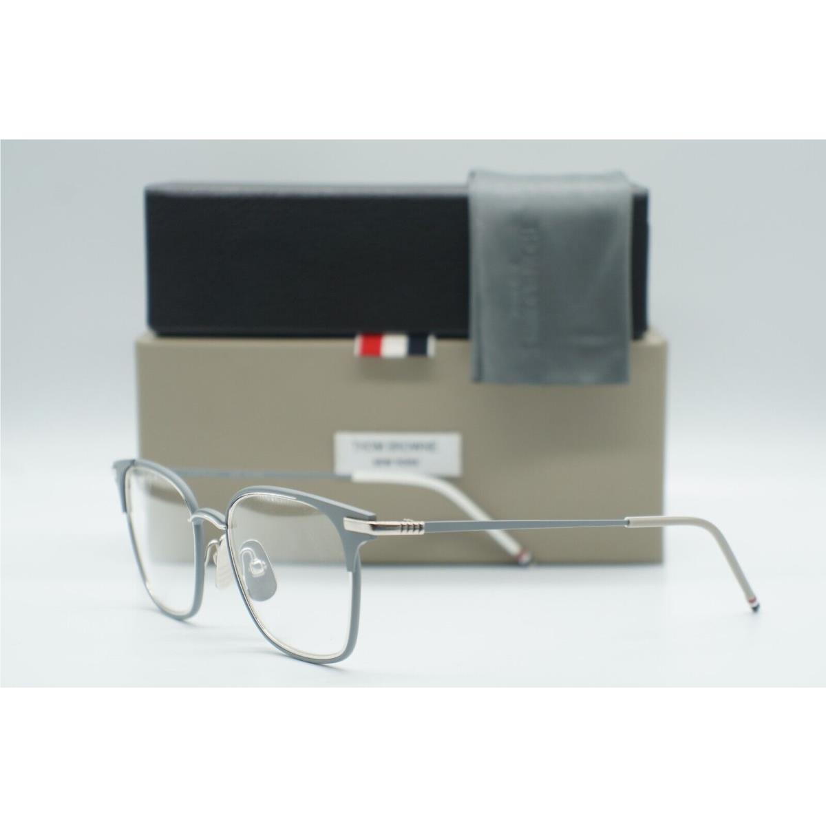 TB-107-B-GRY Slv Eyeglasses Frame RX 51-19 by Thom Browne