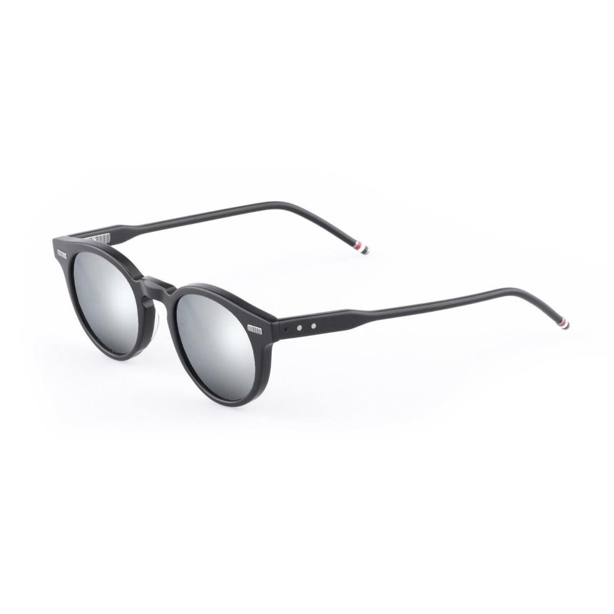 UES404A Matt Black/dark Grey Silver Mirrored 404A-004 Sunglasses by Thom Browne