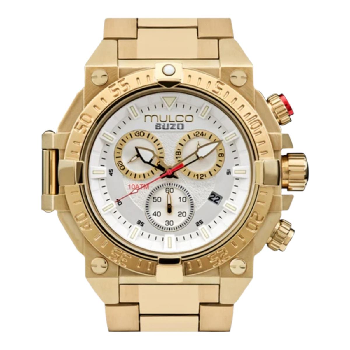 Buzo MW3-20006-021 Gold Tone Stainless Steel Dive Watch by Mulco