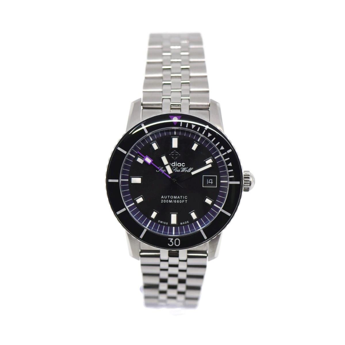 Zodiac Super Sea Wolf Liberty Stainless Steel Watch Z09285