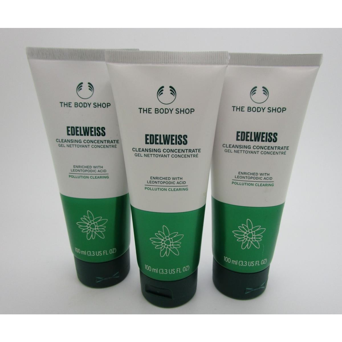 The Body Shop Edelweiss Cleansing Concentrate - 3.3 oz - Lot of 3