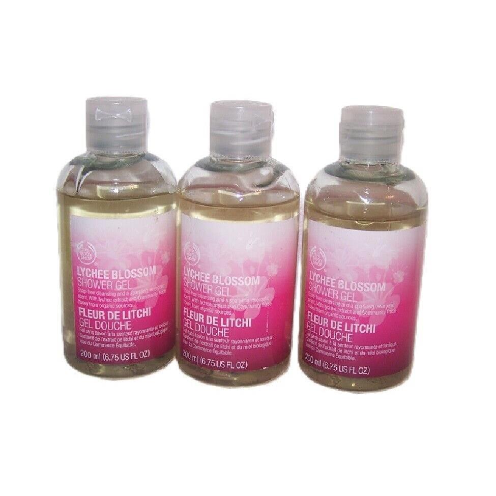 Lychee Blossom Shower Gel The Body Shop 6.75 oz Lot of 3