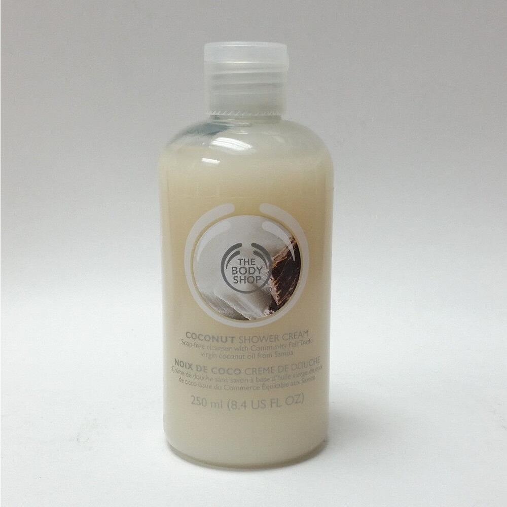 The Body Shop Coconut Shower Cream 8.4 oz Soap Free Cleanser Virgin Coconut Oil