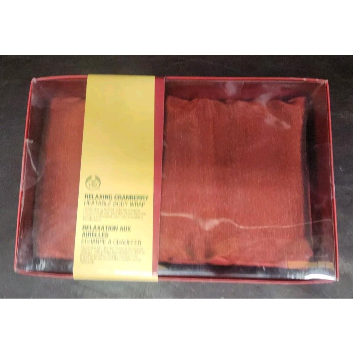 Nos The Body Shop Relaxing Cranberry Heatable Body Wrap 2006