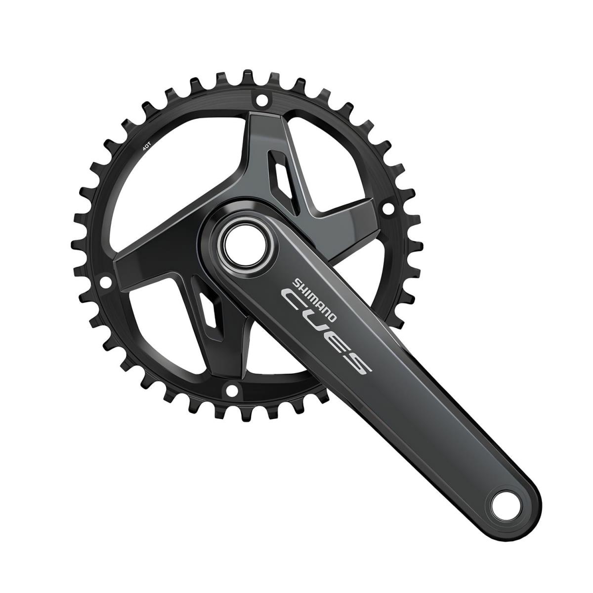 Shimano Cues FC-U8000-1 Hollowtech II Black Crankset 1x9/10/11 Speed