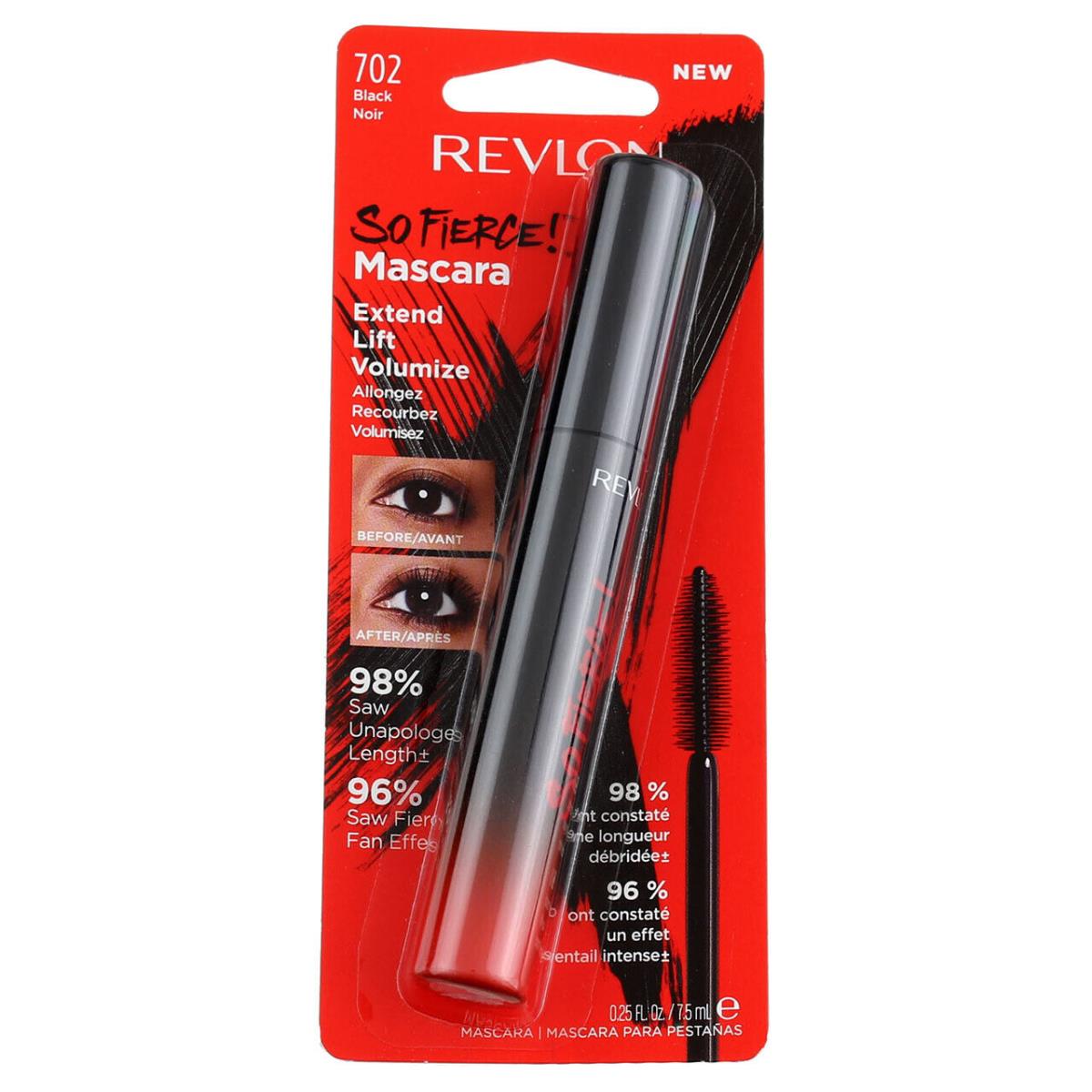 4 Pack Revlon So Fierce Mascara Black 702 0.25 fl oz