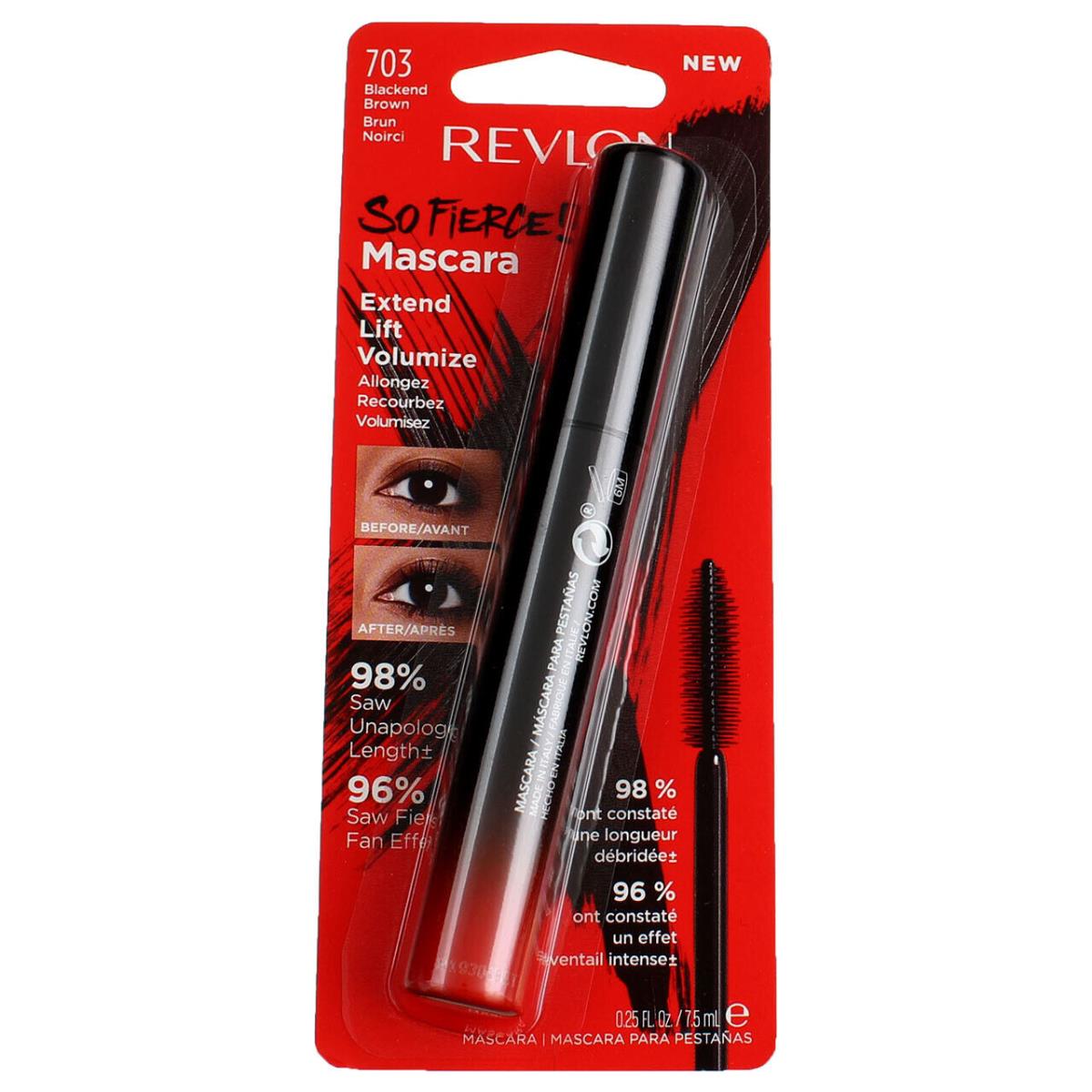 4 Pack Revlon So Fierce Mascara Blackend Brown 703 0.25 fl oz