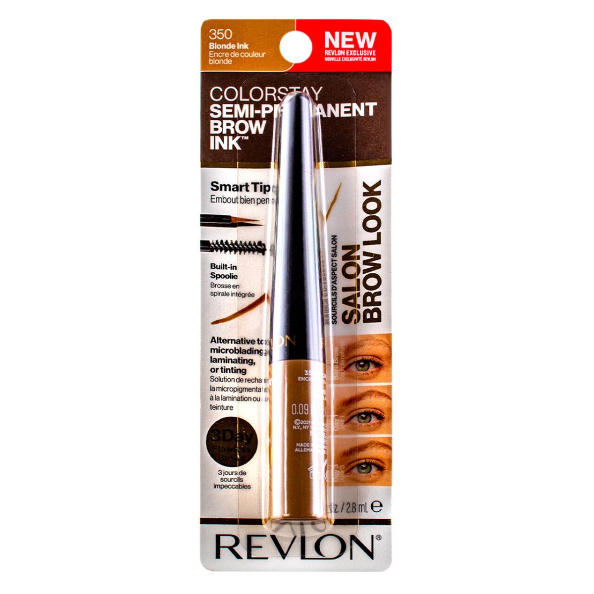 6 Pack Revlon Colorstay Semi-permanent Brow Ink Blonde Ink 350 0.09 fl oz