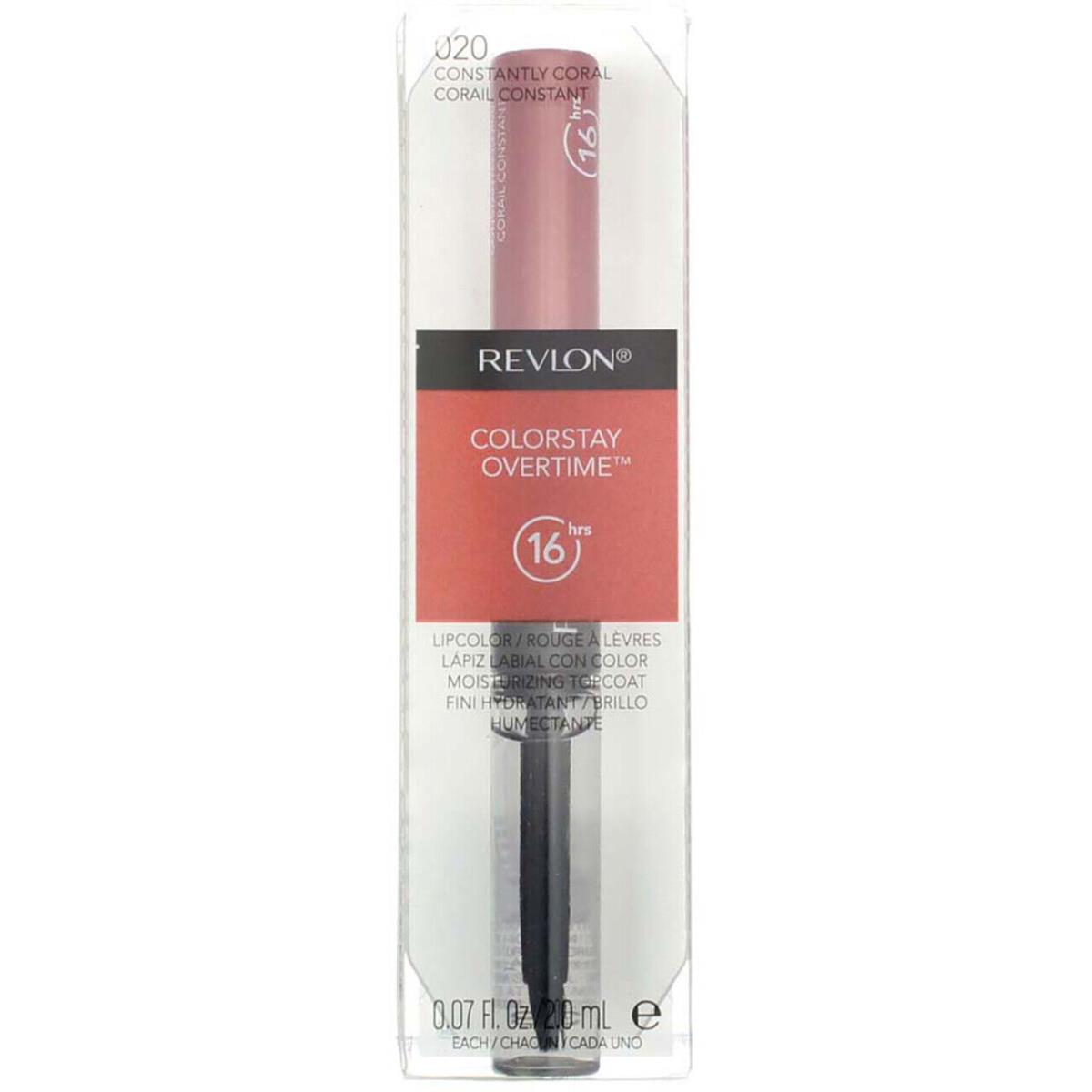 6 Pack Revlon Colorstay Overtime Lipcolor Constantly Coral 20 0.07 fl oz