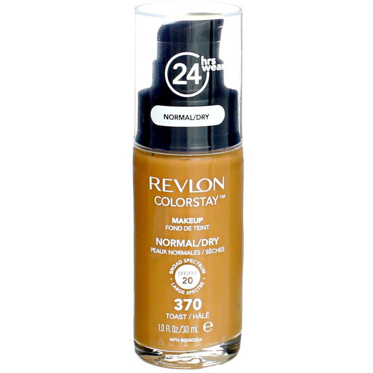 4 Pack Revlon Colorstay Makeup Foundation For Normal Dry Skin Toast 370