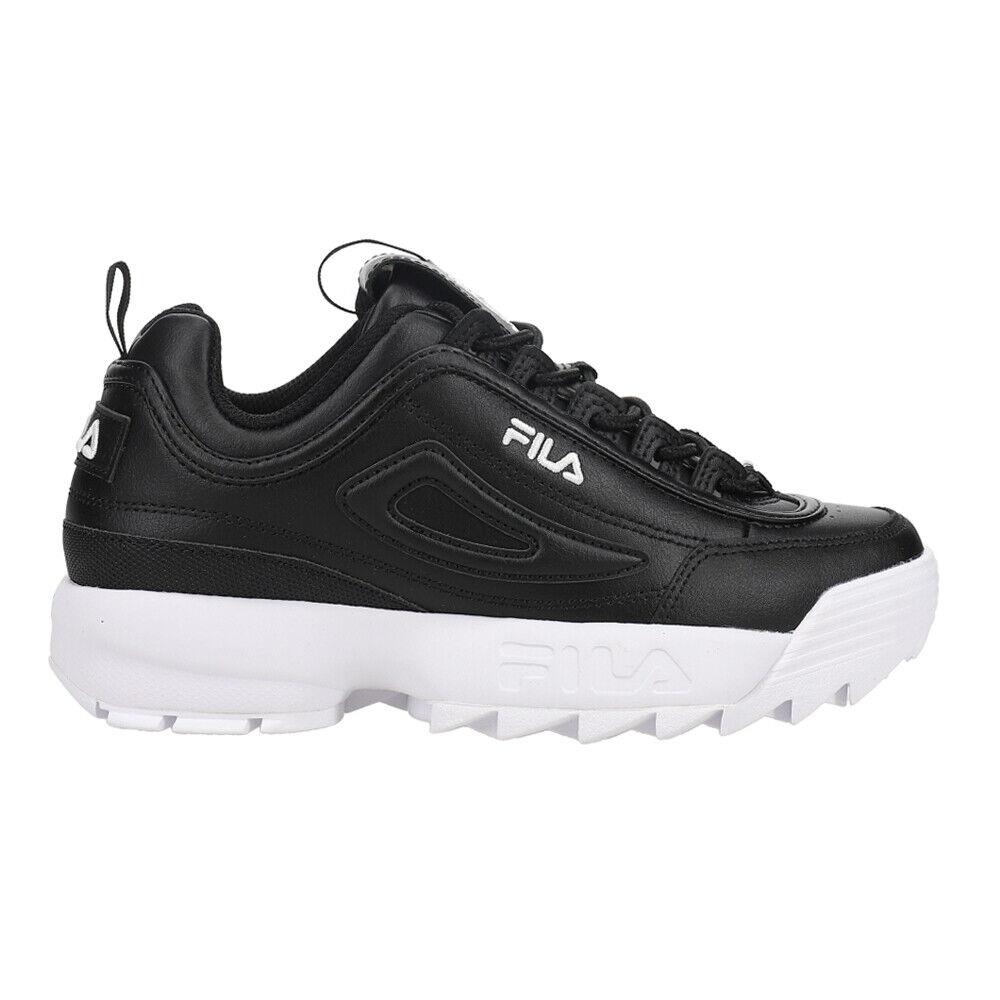 Fila Disruptor Ii Premium Lace Up Womens Black Sneakers Casual Shoes 5XM02305-0