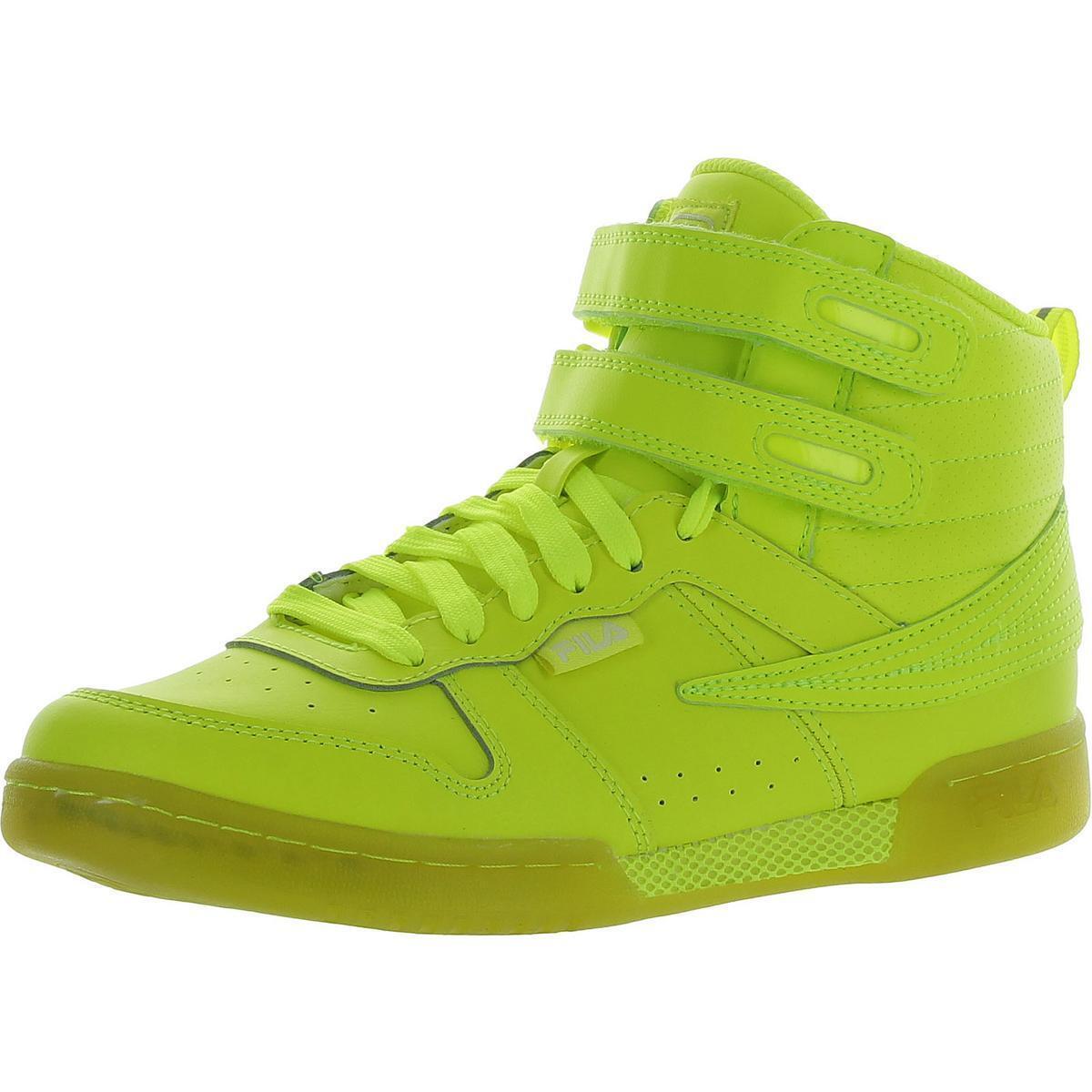 Fila Womens F-14 Yellow High-top Sneakers Shoes 6.5 Medium B M Bhfo 3879