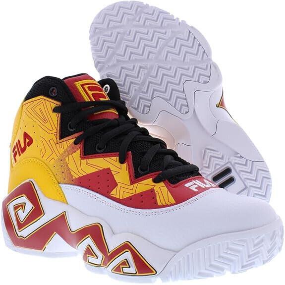 Fila Men`s Basketball MB 1BM01746-123 Jamal Mashburn Wht/gold Size 11