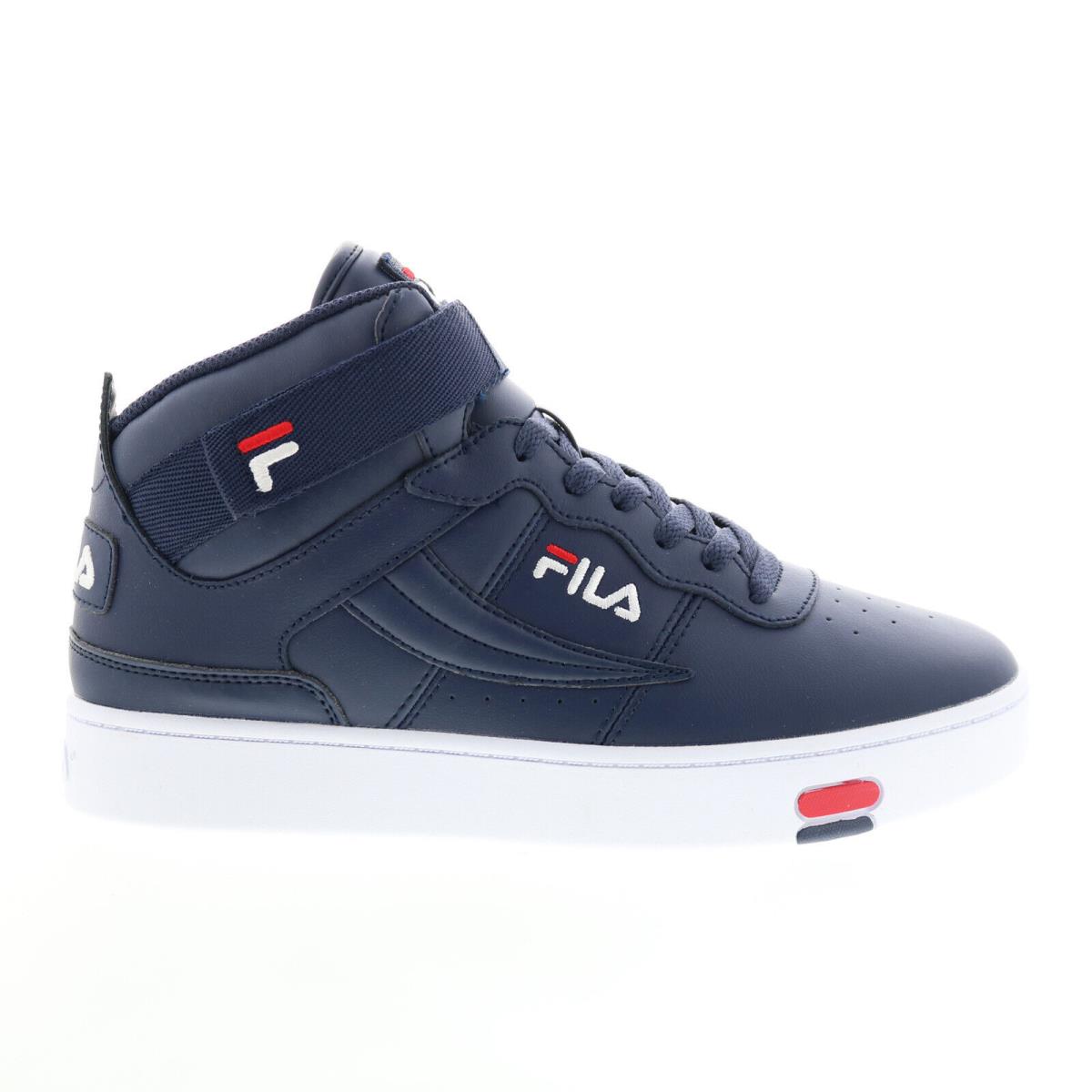 Fila V-10 Lux 1CM00881-422 Mens Blue Leather Lifestyle Sneakers Shoes 7