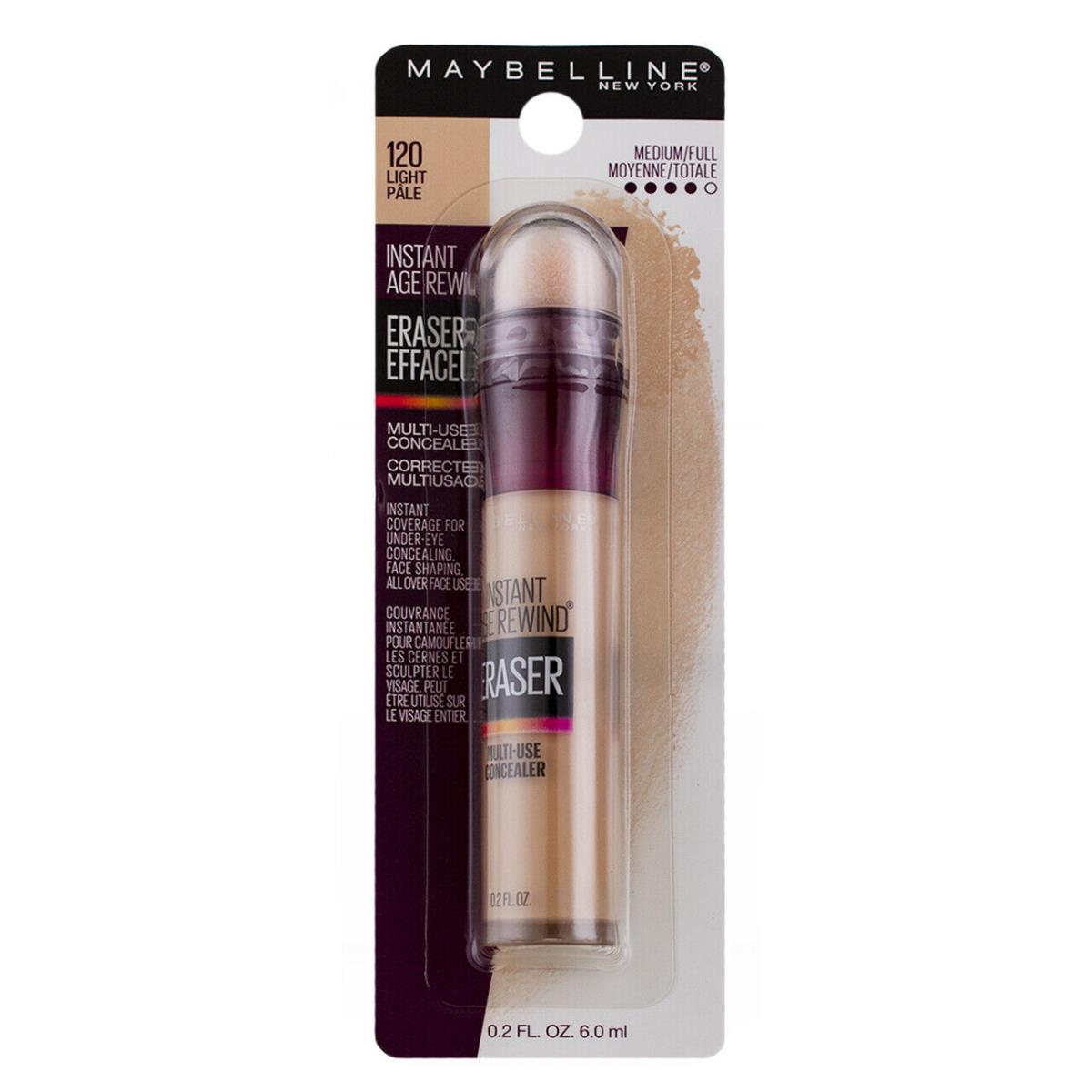 4 Pack Maybelline Instant Age Rewind Eraser Dark Circles Concealer Light