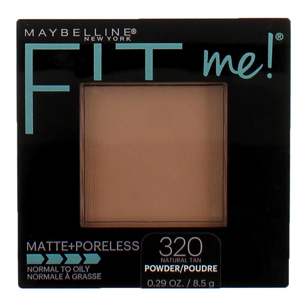 6 Pack Maybelline Fit Me Matte + Poreless Pressed Powder Natural Tan 320