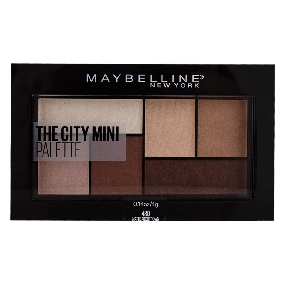 5 Pack Maybelline The City Mini Eyeshadow Palette Matte About Town 0.14 oz