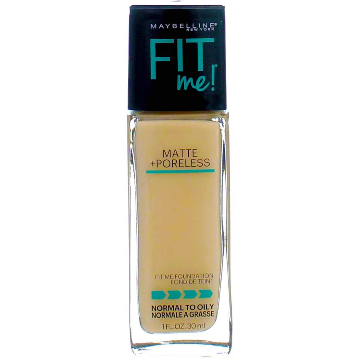 4 Pack Maybelline Fit Me Matte + Poreless Foundation Natural Ivory 112 1 fl oz