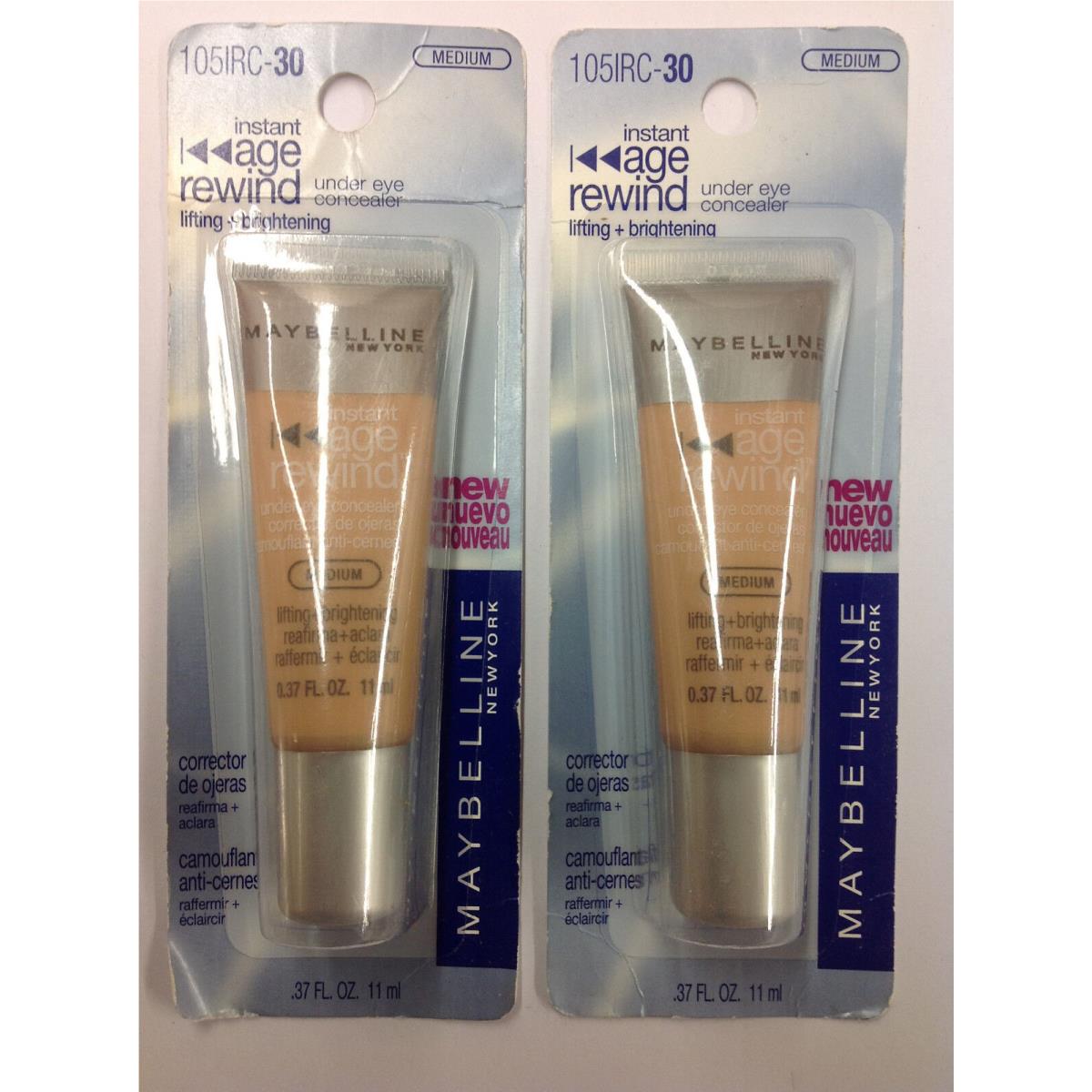 Lot OF 3 X  Instant Age Rewind Under Eye Concealer Medium New by Maybelline