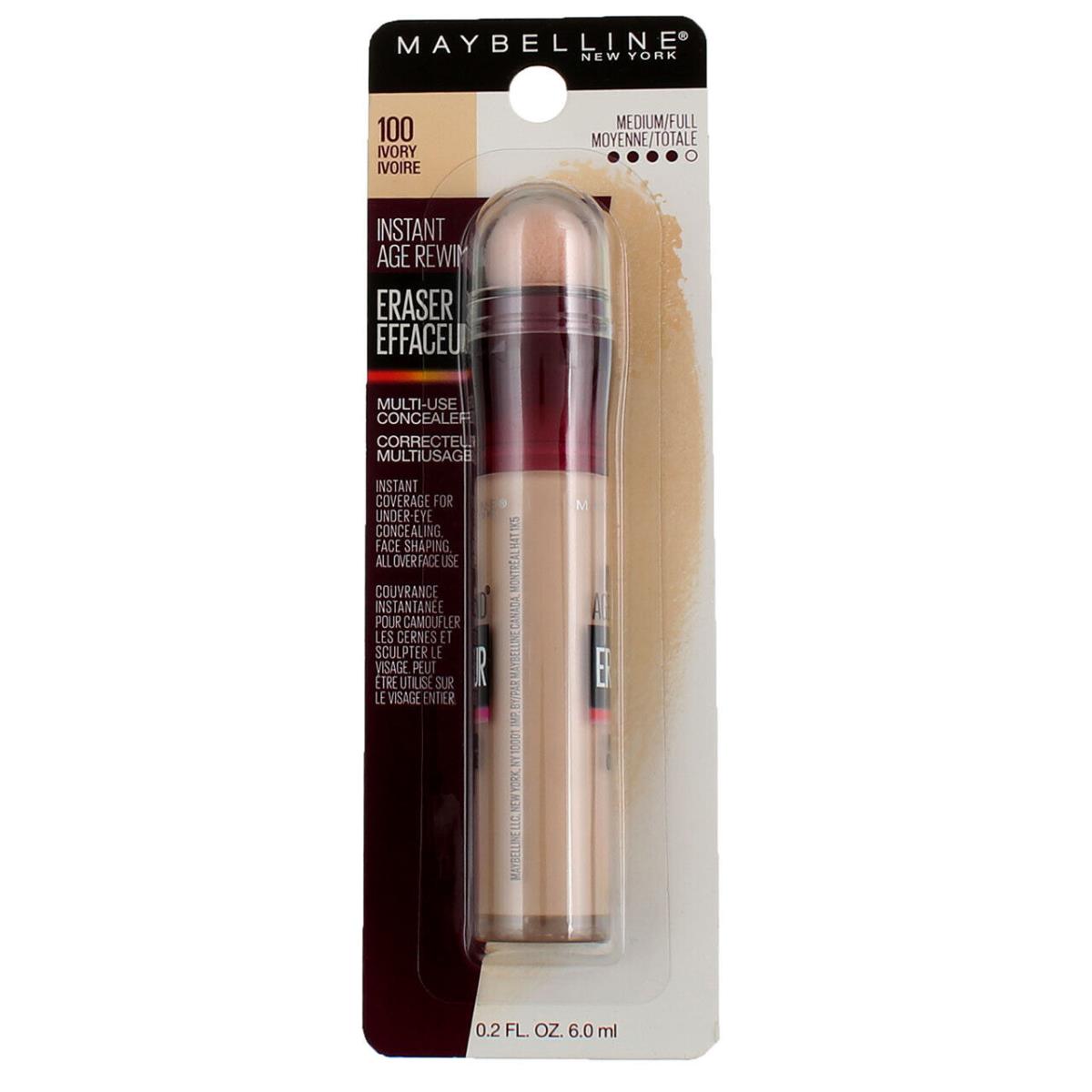 5 Pack Maybelline New York Multi-use Concealer Ivory 0.2 fl oz