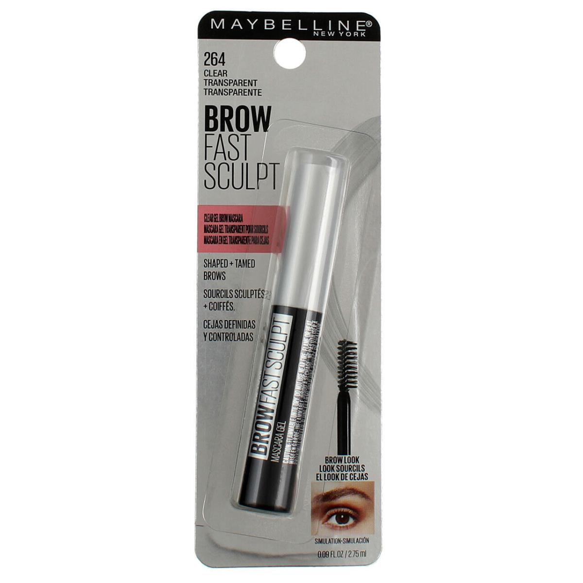 5 Pack Maybelline York Gel Brow Mascara Clear 0.09 fl oz