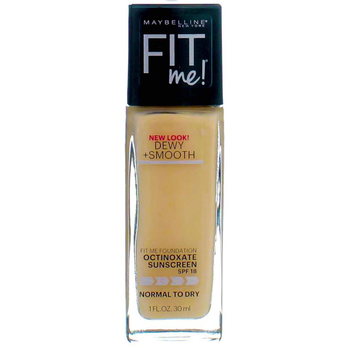 4 Pack Maybelline Fit Me Dewy + Smooth Liquid Foundation Ivory 115 Spf 18