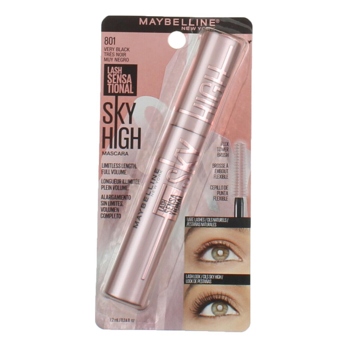 5 Pack Maybelline New York Lash Sensational Sky High Mascara Very Black