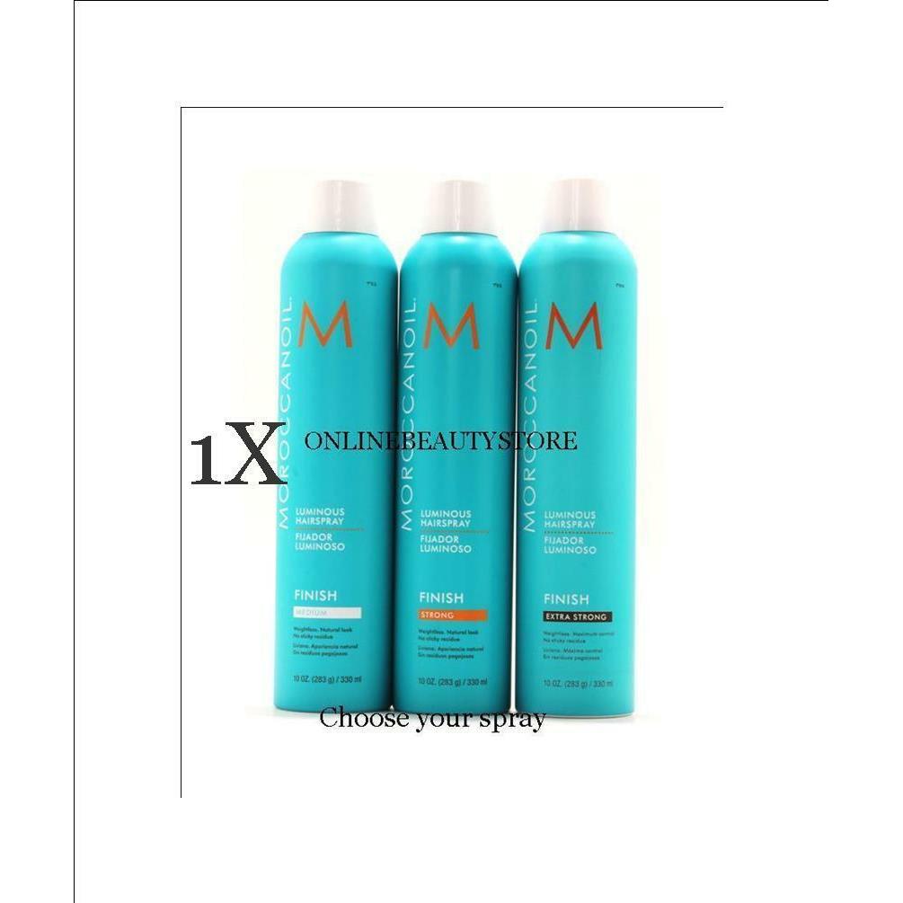 Moroccanoil Luminous Hairspray 10 oz Choose Spray Pack Of 3 All Three, One Of Each Spray