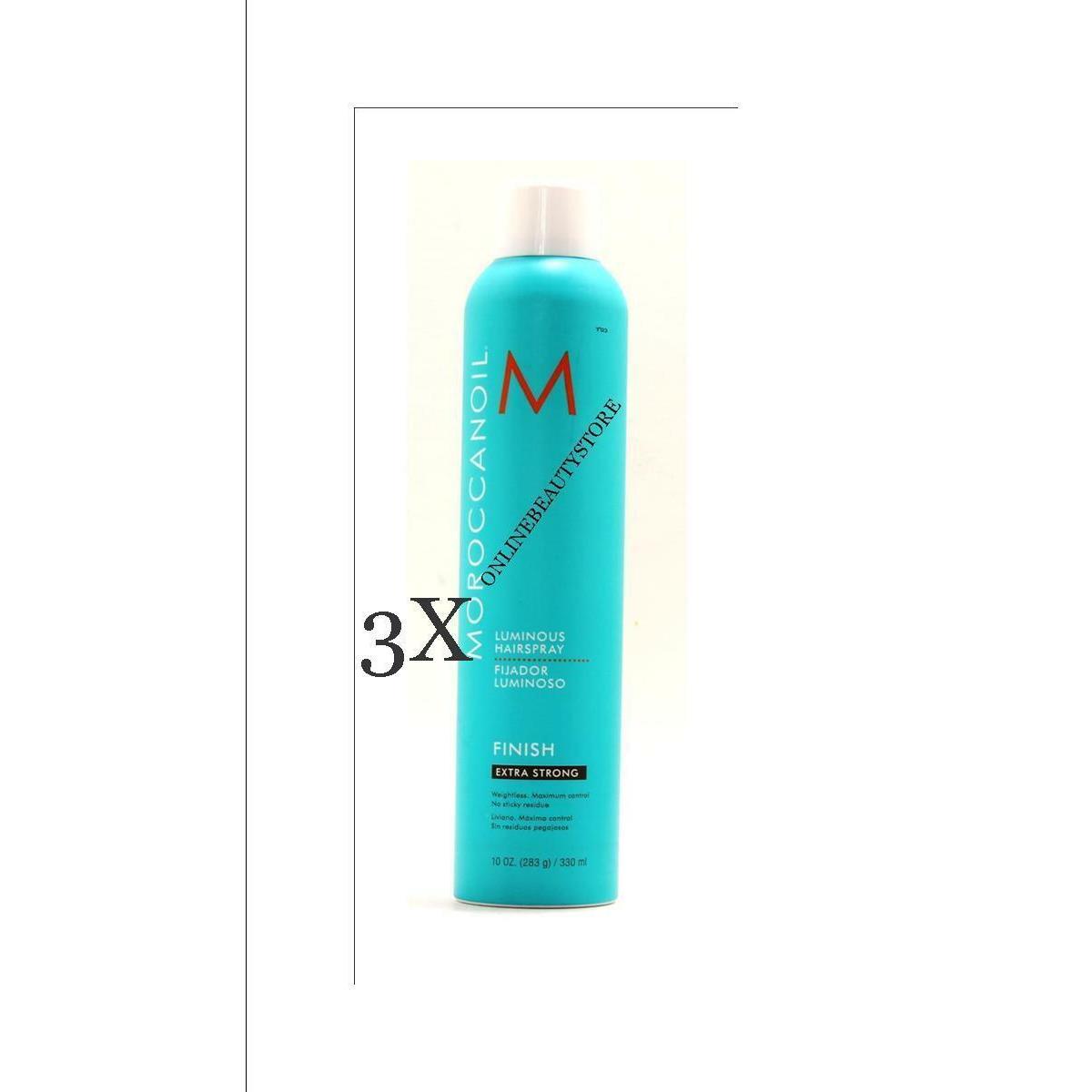 Moroccanoil Luminous Hairspray 10 oz Choose Spray Pack Of 3 Extra Strong Finish 10 oz