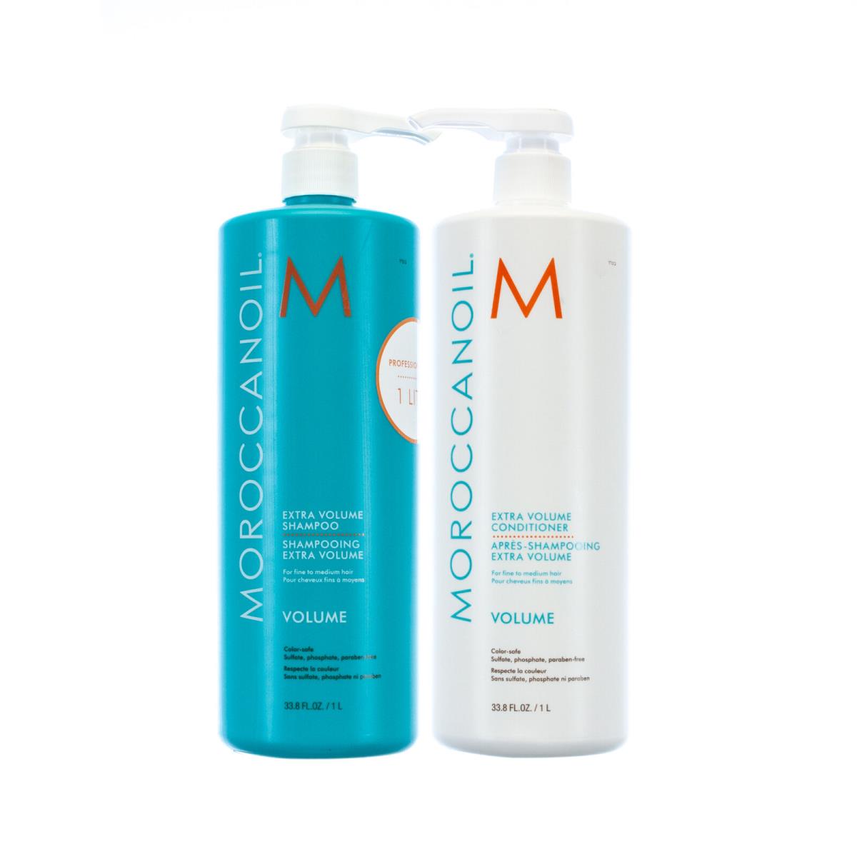 Moroccanoil Extra Volume Shampoo and Conditioner 33.8oz/1L Set