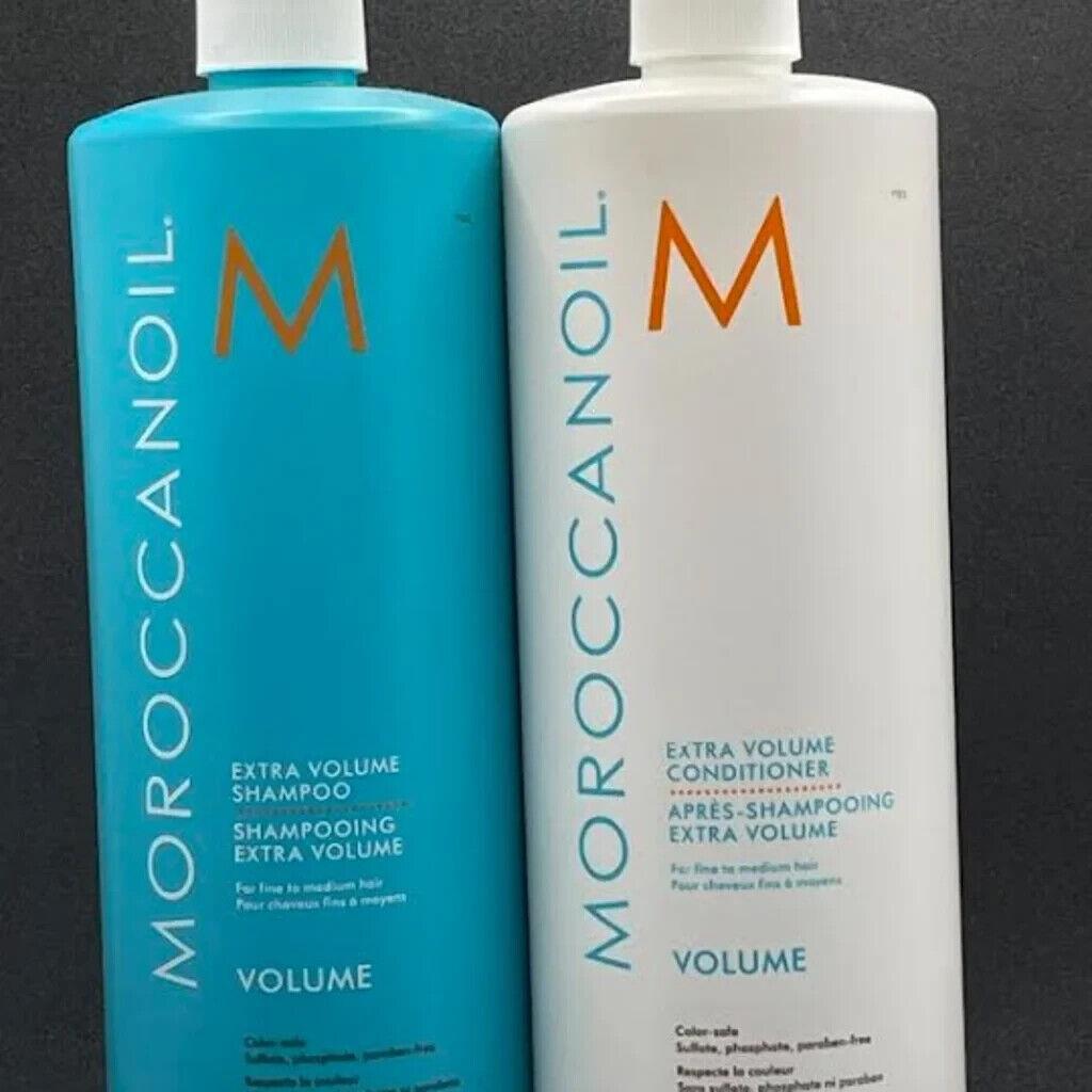 Moroccanoil Extra Volume Shampoo Conditioner Duo Set 33.8 oz / 1 Liter Each