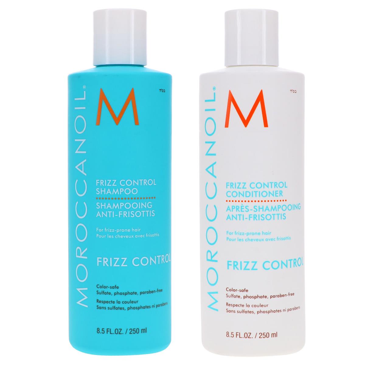 Moroccanoil Frizz Control Shampoo 8.5 oz Frizz Control Conditioner 8.5 oz