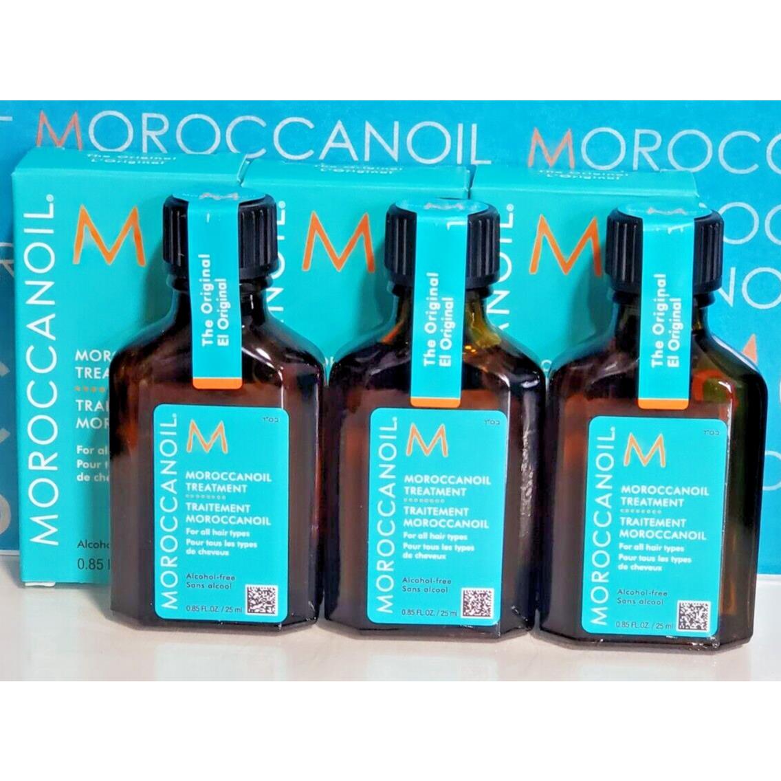 Moroccanoil Treatment Oil with Pump 0.85 Oz - Pack of 3