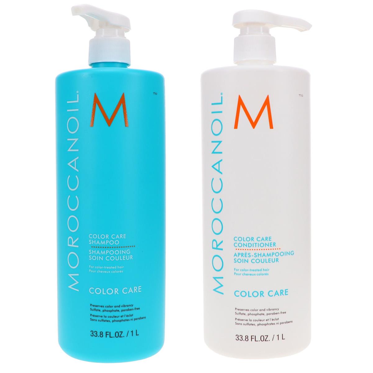 Moroccanoil Color Care Shampoo 33.8 oz Color Care Conditioner 33.8 oz Combo