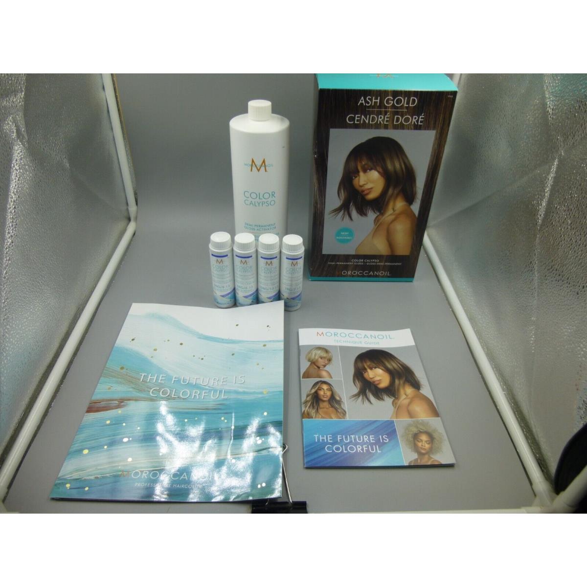 Moroccanoil Ash Gold Color Calypso Demi Permanent Gloss Try ME Kit