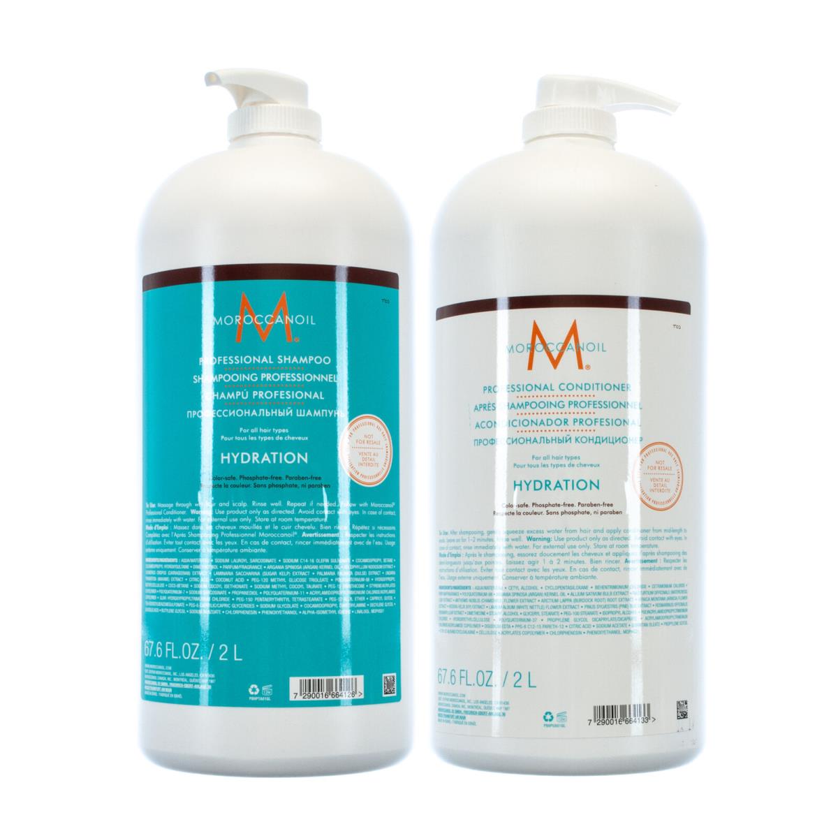 Moroccanoil Hydrating Shampoo and Conditioner 67.6oz/2L Set