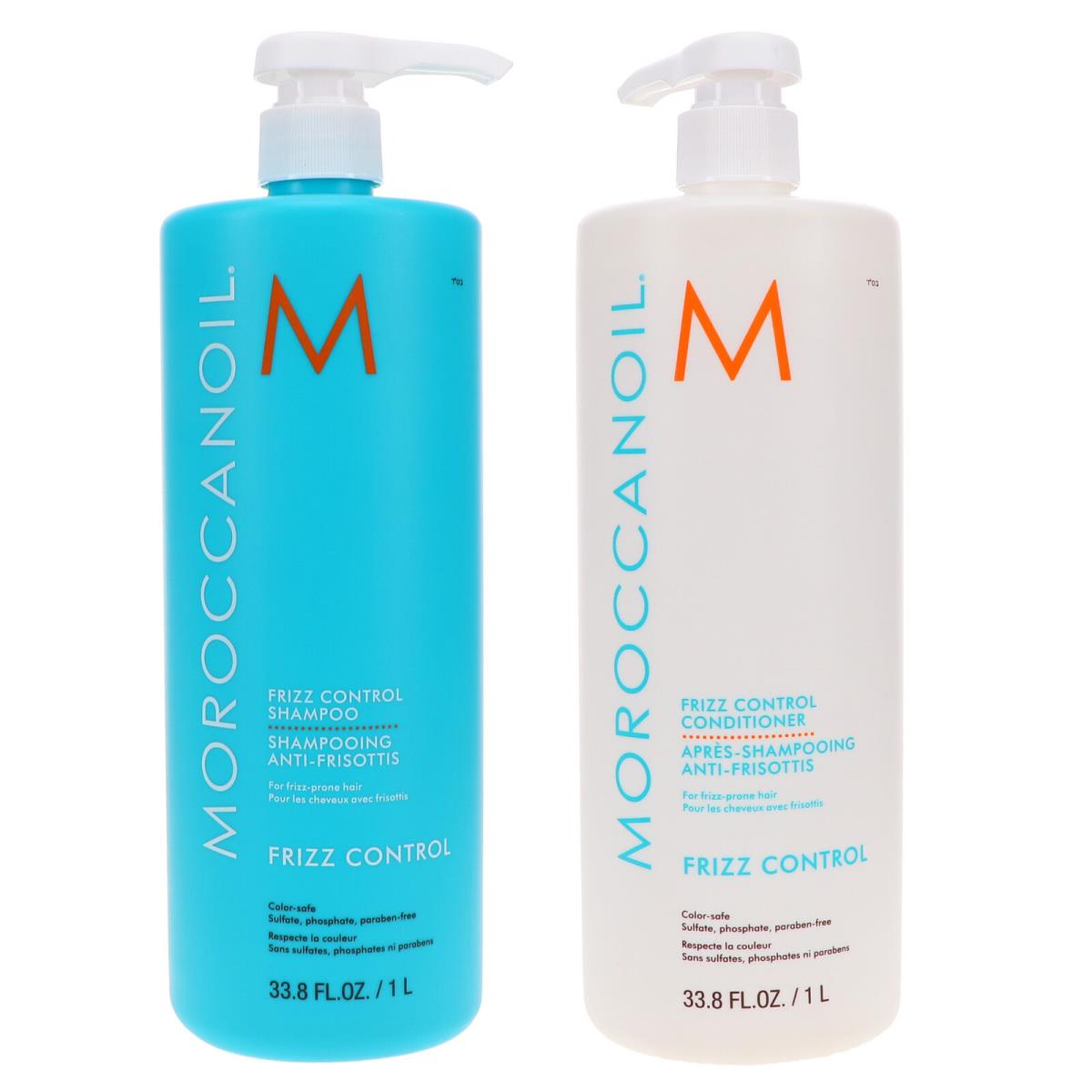 Moroccanoil Frizz Control Shampoo 33.8 oz Frizz Control Conditioner 33.8 oz