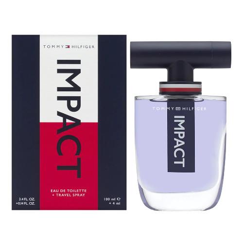 Impact Tommy Hilfiger 3.4 oz Edt + Travel Spray 0.14 oz Cologne Men