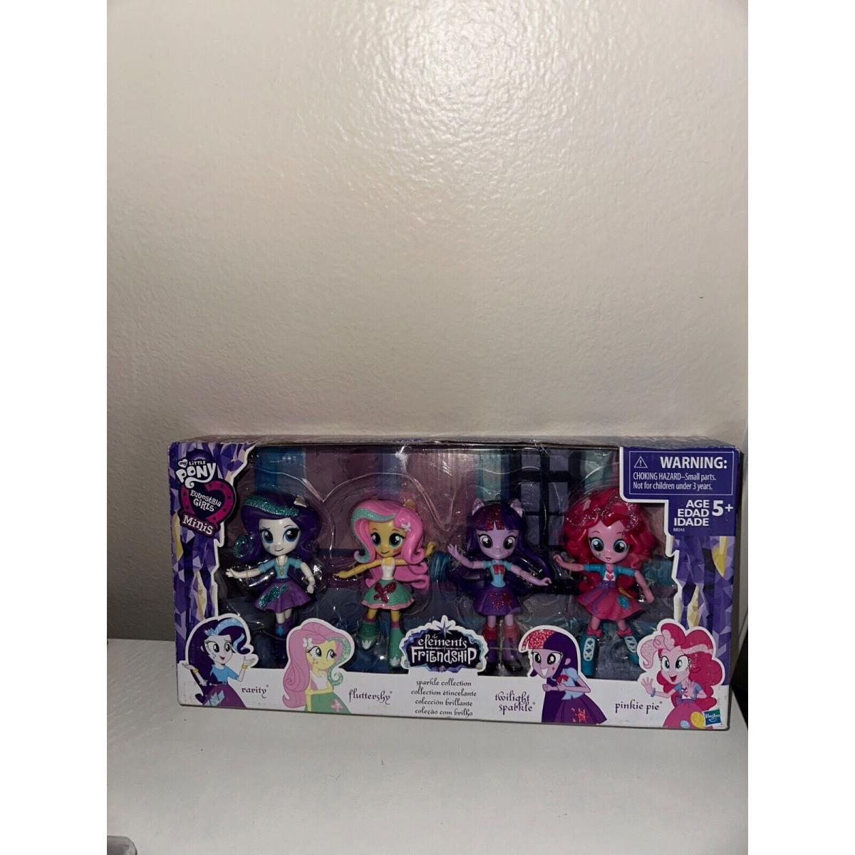 My Little Pony Equestria Girls Twilight Sparkle Pinkie Pie Doll Figure Set of 4