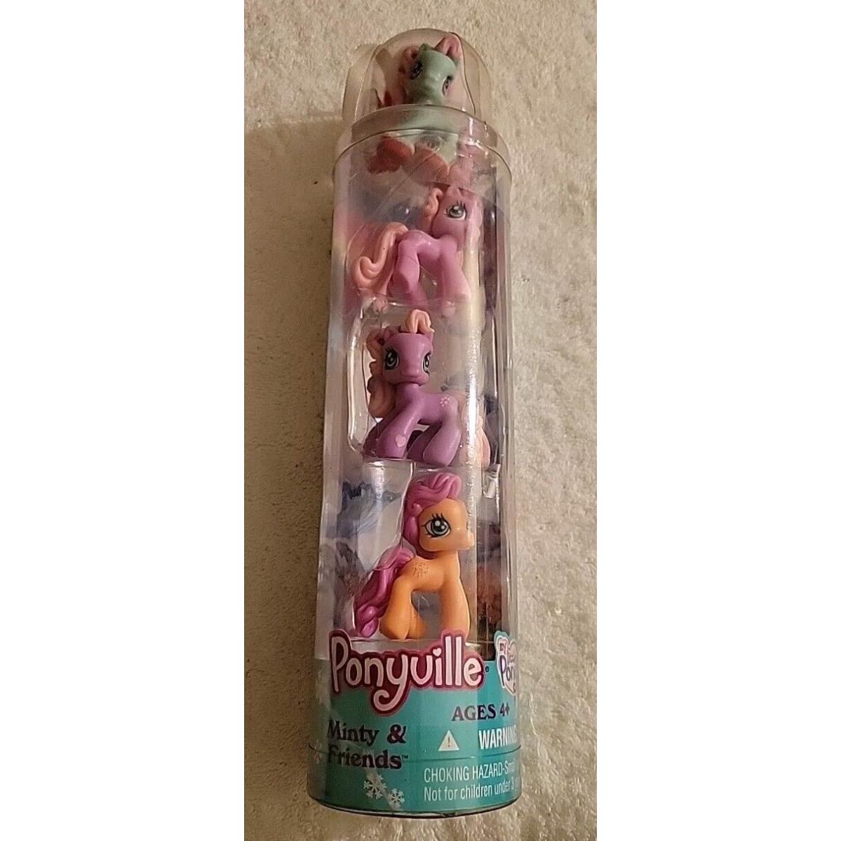 My Little Pony 2007 Ponyville Minty Friends Christmas Tube Package