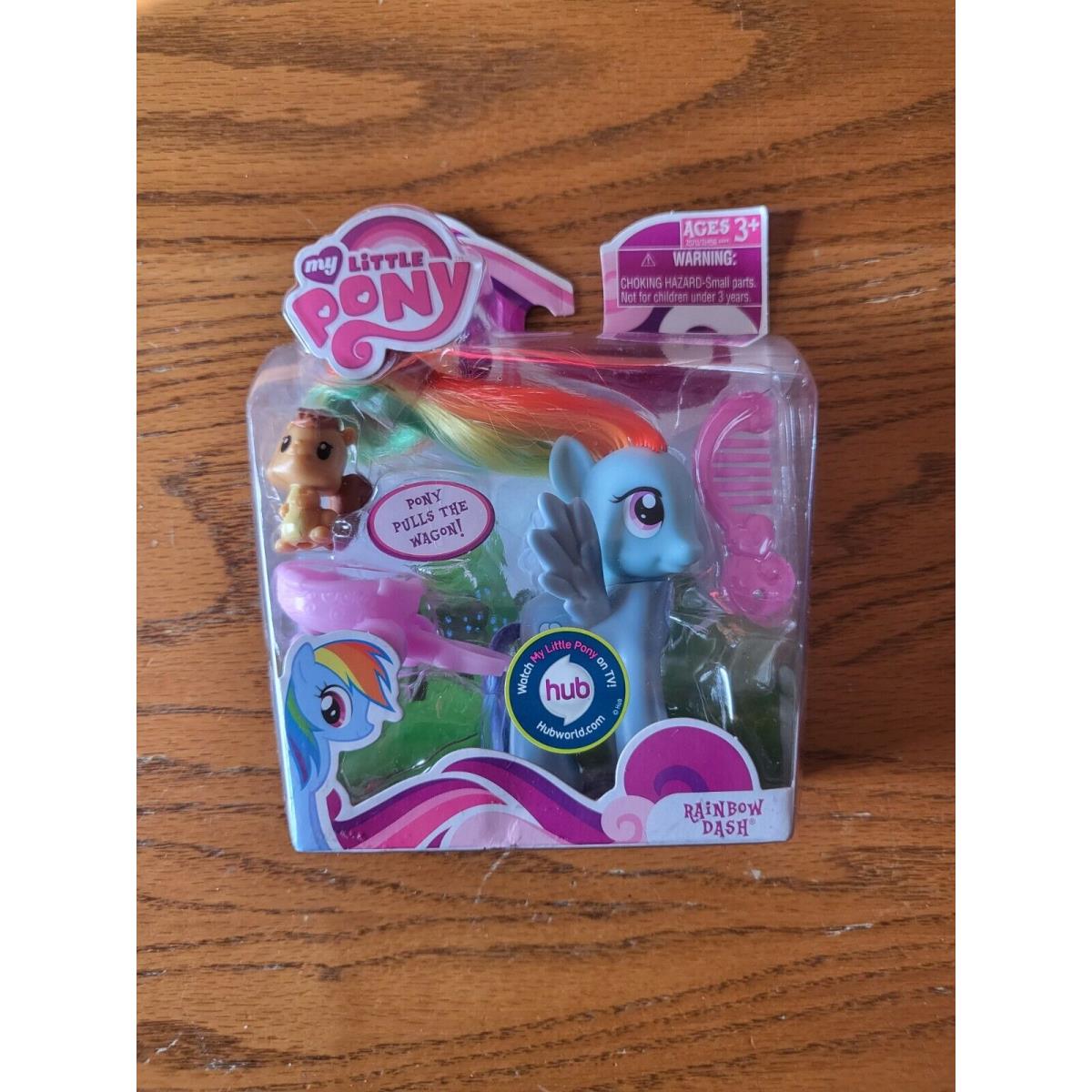 My Little Pony Friendship Is Magic Rainbow Dash Pony Pulls The Wagon 2010