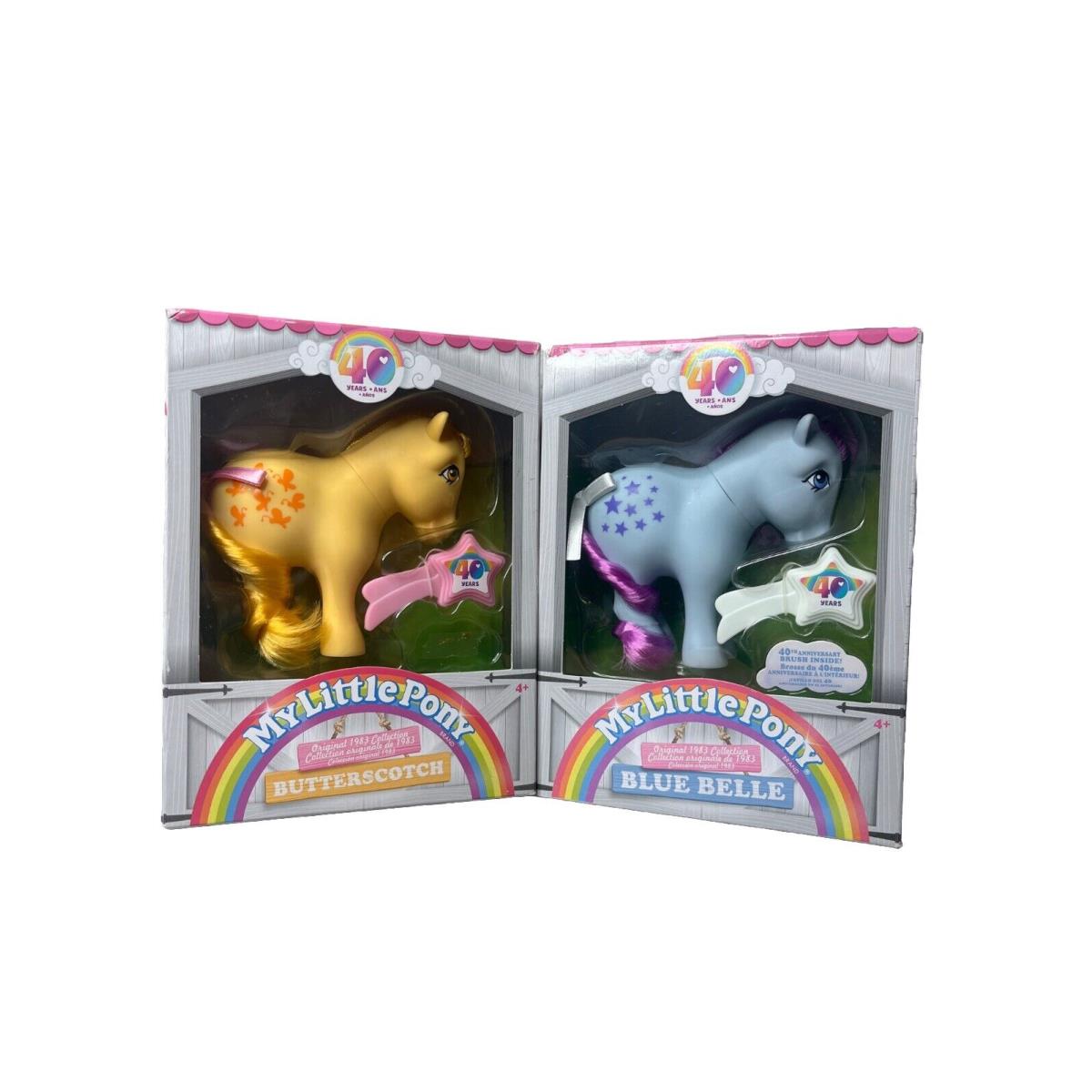 Set of 2 My Little Pony 40th Anniversary - Blue Bell Butterscotch