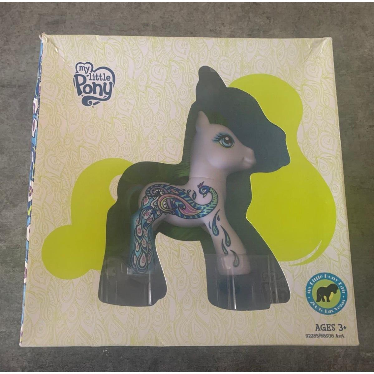 Nip My Little Pony G3 Peacock Pony 2009 Mlp Fair Exclusive