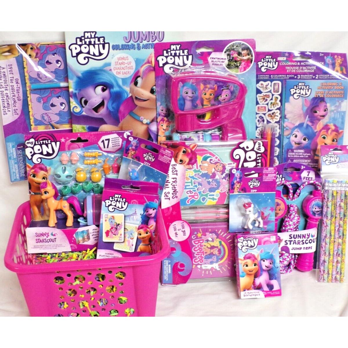 MY Little Pony Toy Gift Basket Sunny Starscout Figure Birthday Christmas