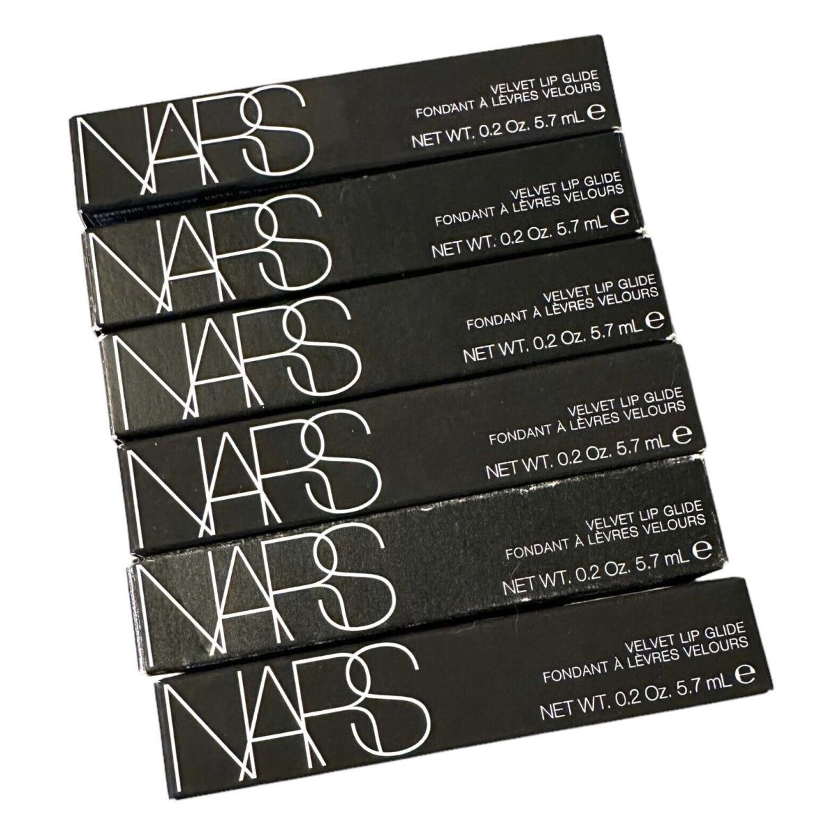 Nars Velvet Lip Glide Playpen-stripped-xenon-swing-unlaced Mars 0.2 Oz Lot of 6