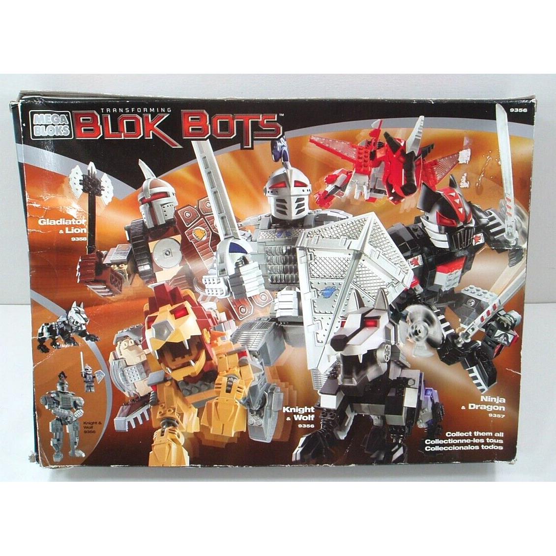 Mega Bloks Transforming Blok Bots 9356 Knight Wolf