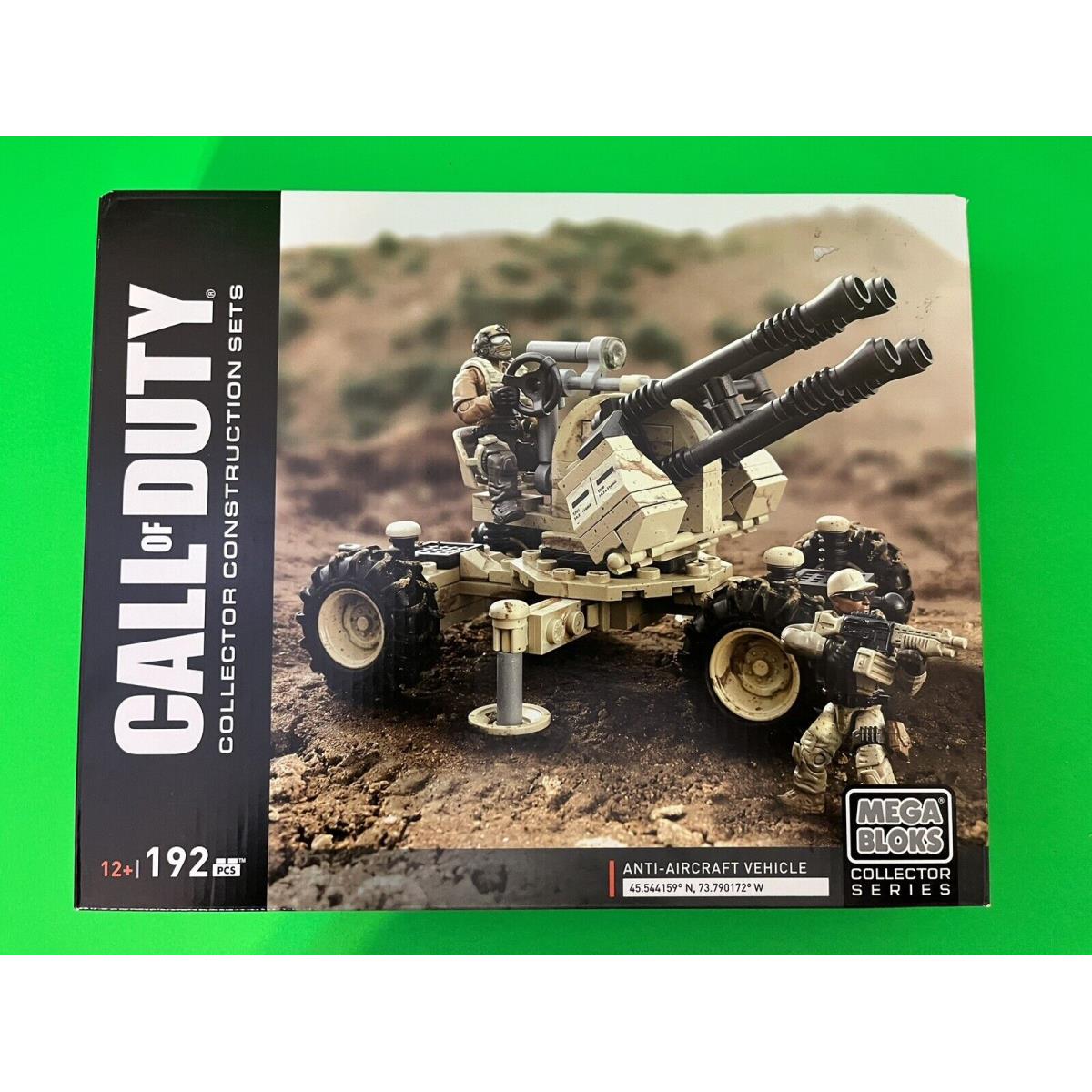 Call OF Duty Anti Aircraft Vehicle Mega Blocks Set Htf